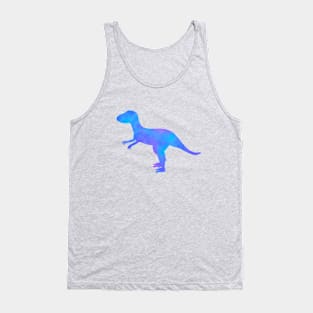 watercolor raptor dinosaur Tank Top